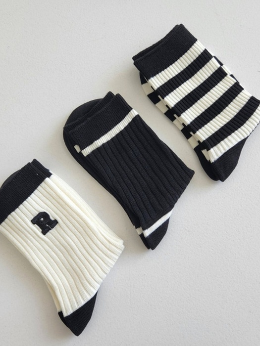 R Stripe Set With Mom (set of 3)