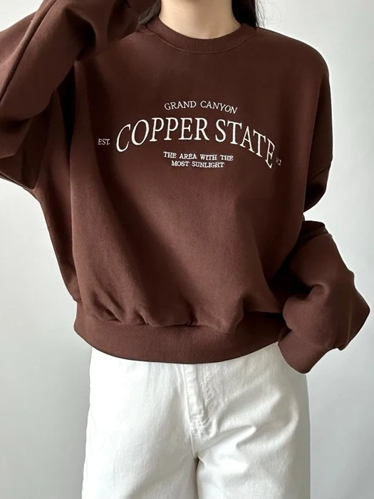 Copper Crop Sweatshirt Copper Crop Sweatshirt