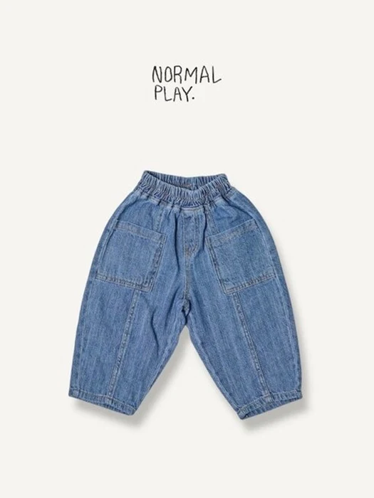 Pocket Denim Pants