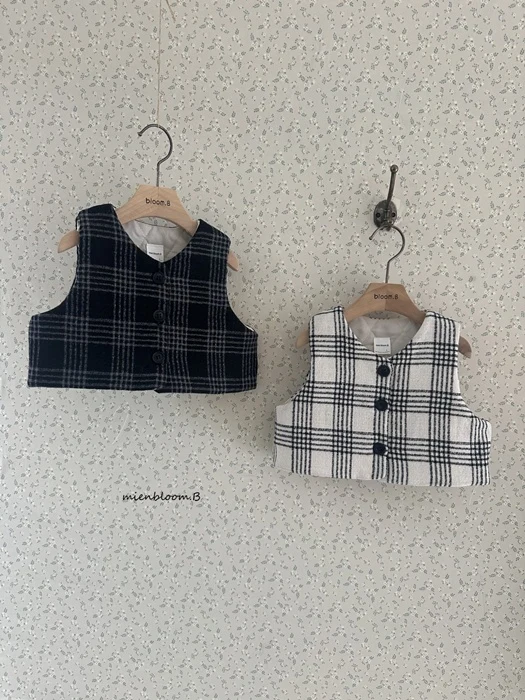 Bebe Check Bonding Vest