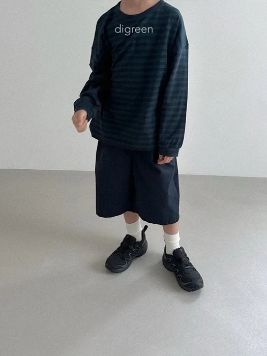 Cotton Pintuck Bermuda Pants