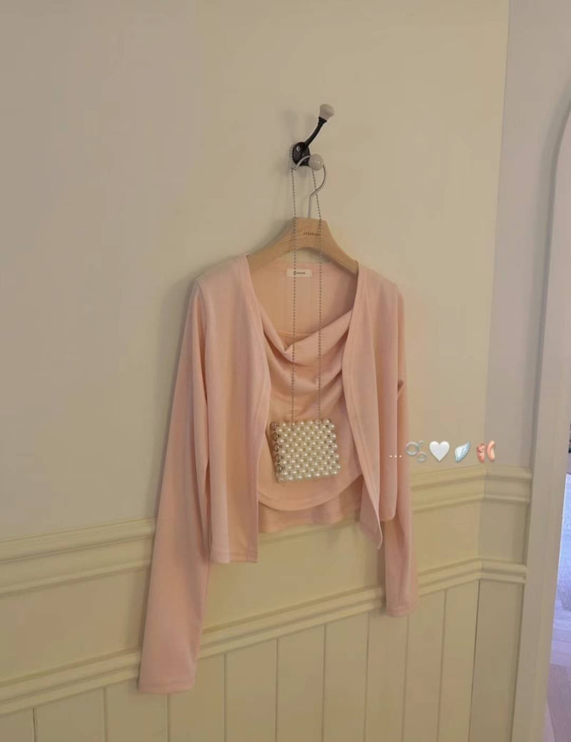 Afarrier - Korean Women Fashion - #momslook - Vanilla Ribbed Set
