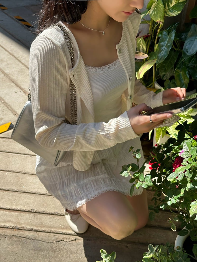 Afarrier - Korean Women Fashion - #womensfashion - Shining Cardigan - 4