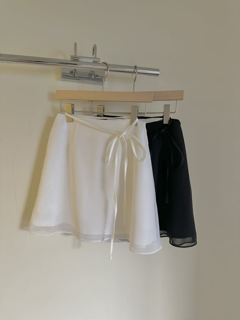 Afarrier - Korean Women Fashion - #womensfashion - Sheer Mini Skirt - 4