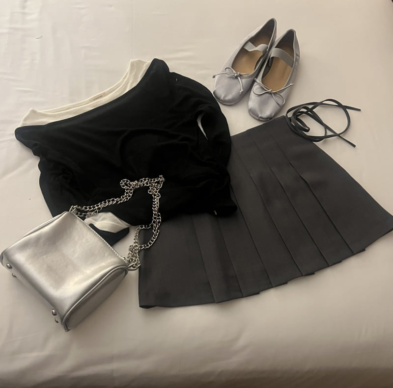 Afarrier - Korean Women Fashion - #momslook - Flashy Ribboning Skirt - 3