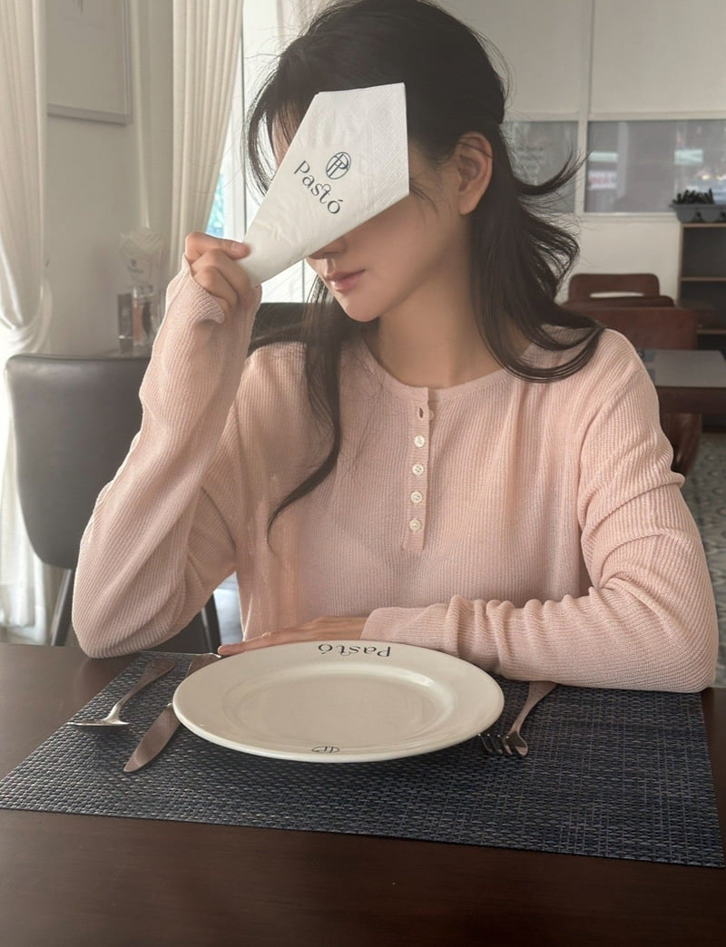 Afarrier - Korean Women Fashion - #romanticstyle - Henley Neck Knit - 11