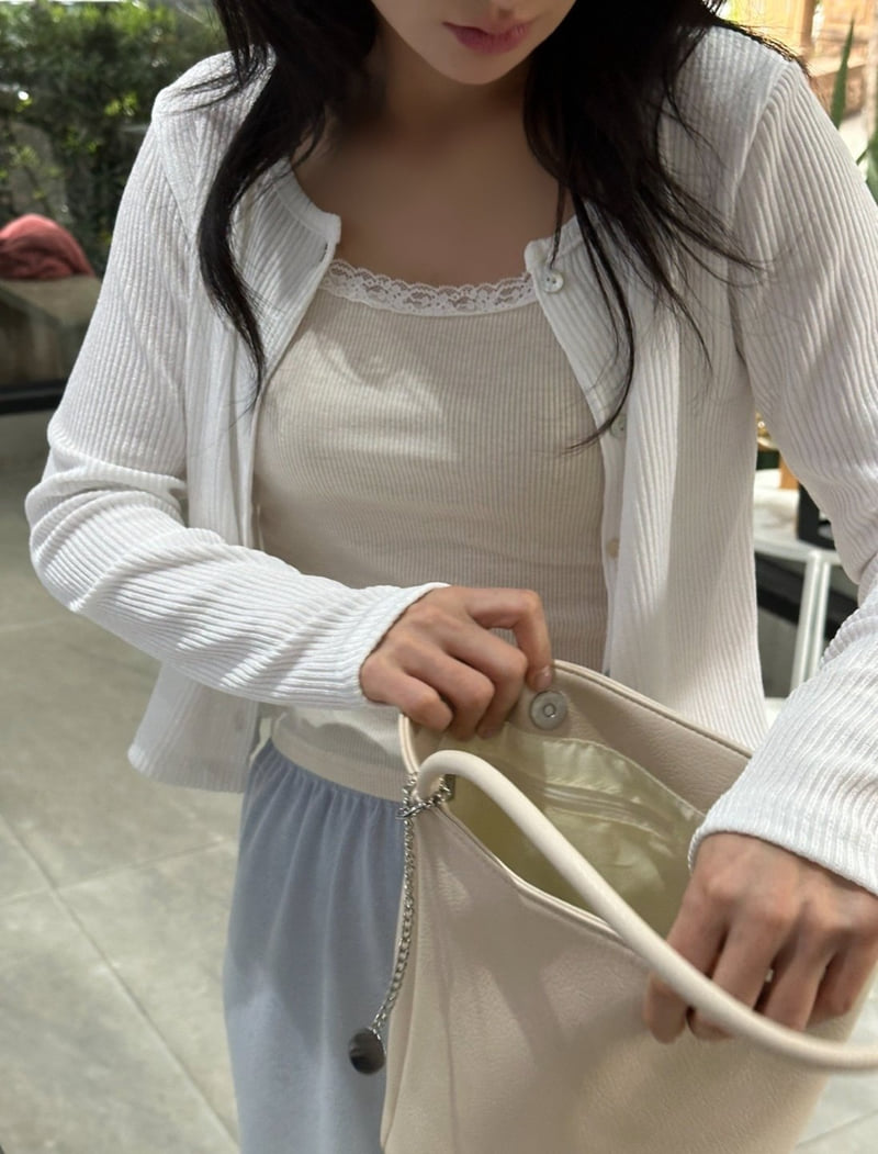 Afarrier - Korean Women Fashion - #womensfashion - Shining Cardigan - 7