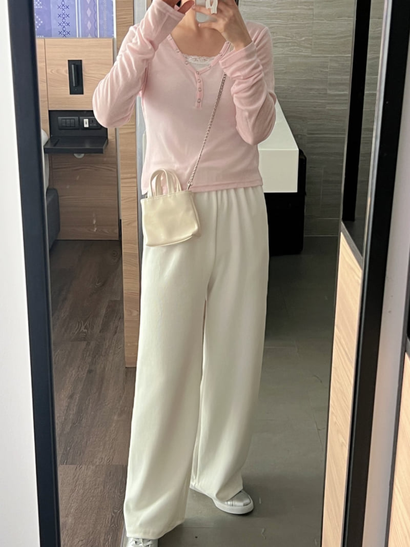 Afarrier - Korean Women Fashion - #womensfashion - Heat Wide Pants - 6