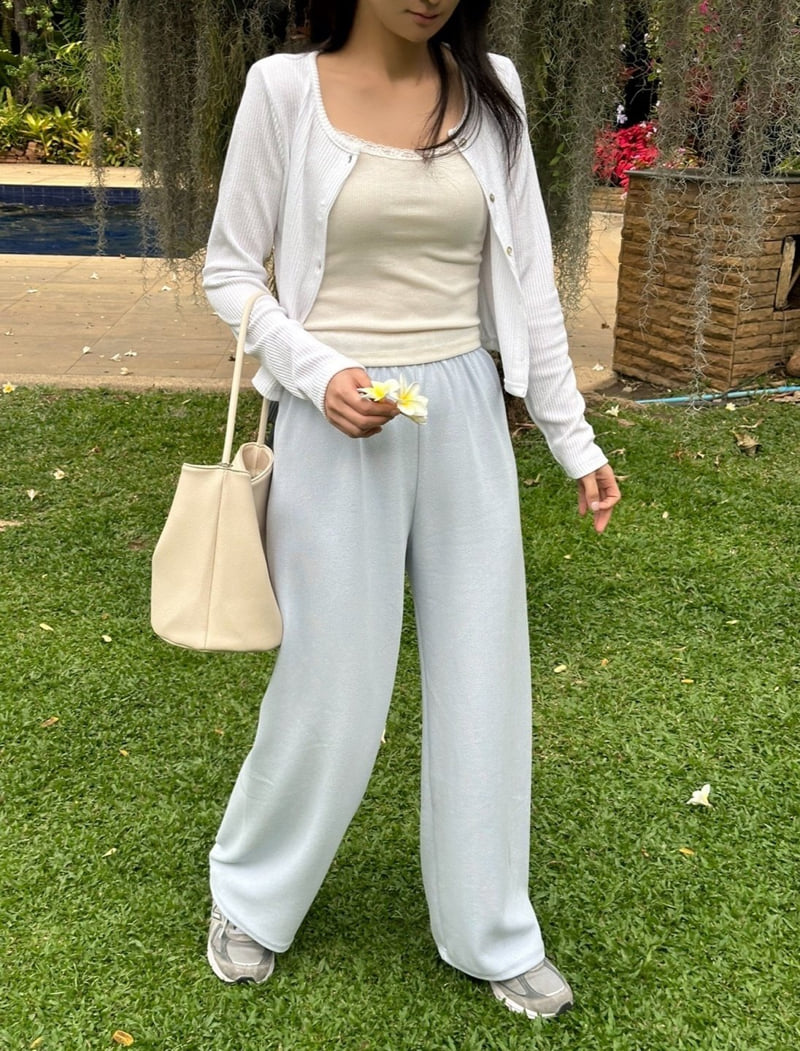 Afarrier - Korean Women Fashion - #womensfashion - Heat Wide Pants - 8