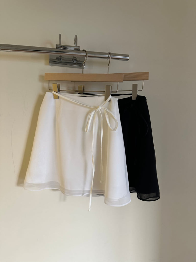 Afarrier - Korean Women Fashion - #womensfashion - Sheer Mini Skirt - 3