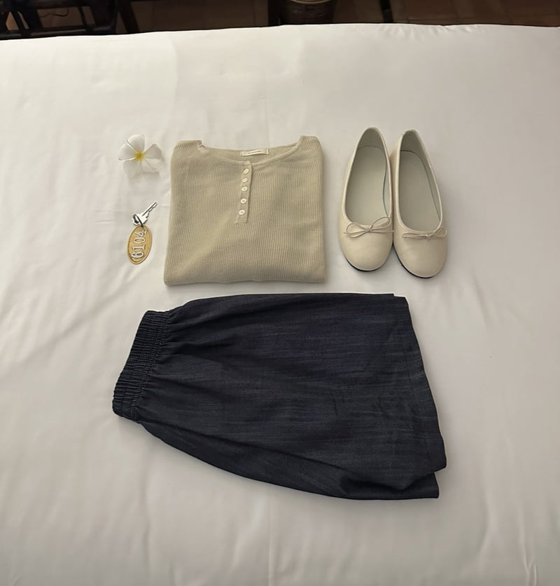 Afarrier - Korean Women Fashion - #womensfashion - Henley Neck Knit - 2
