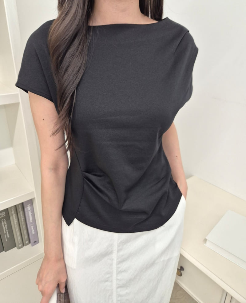 Allu - Korean Women Fashion - #momslook - Shirring Tee - 11