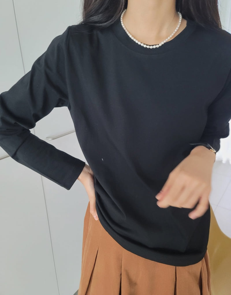 Allu - Korean Women Fashion - #momslook - Silket Long Sleeve Tee - 10