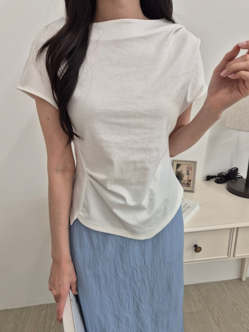 Allu - Korean Women Fashion - #shopsmall - Shirring Tee - 8