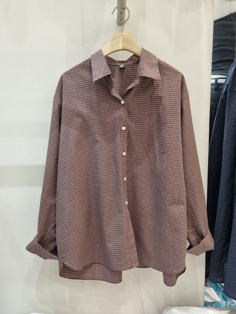 Allu - Korean Women Fashion - #shopsmall - Checkered Shirt - 6