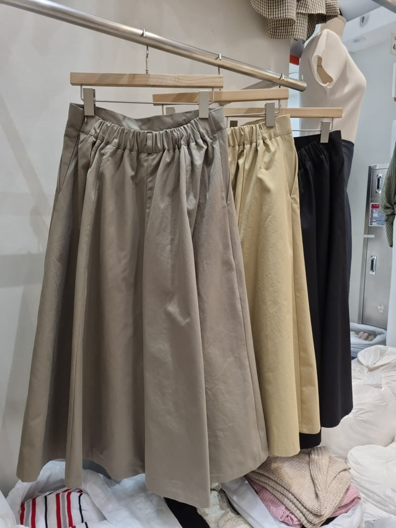 Allu - Korean Women Fashion - #shopsmall - Autumn Bio Linen Skirt - 3