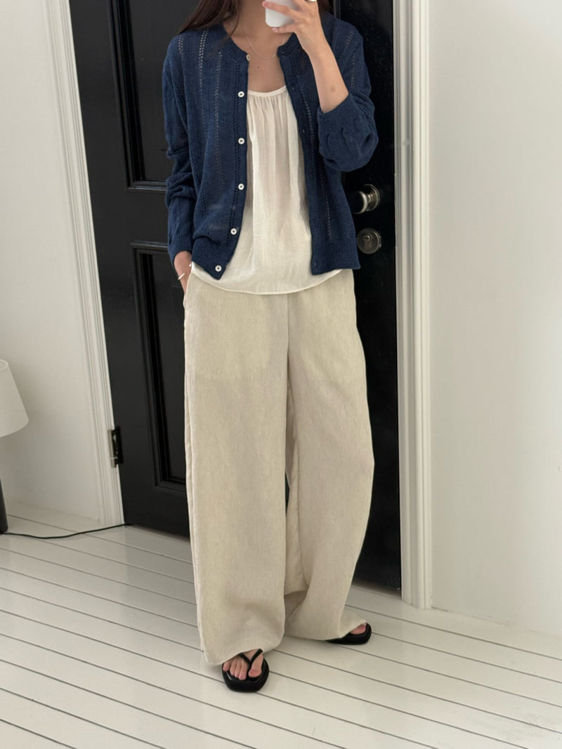 Amygrace - Korean Women Fashion - #shopsmall - Pleated Banding Pants - 5