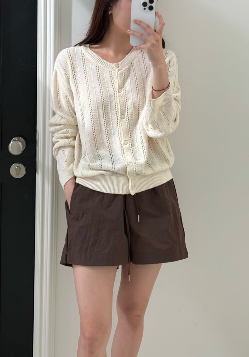 Amygrace - Korean Women Fashion - #thatsdarling - Amalfi Open-Knit Linen Cardigan - 5