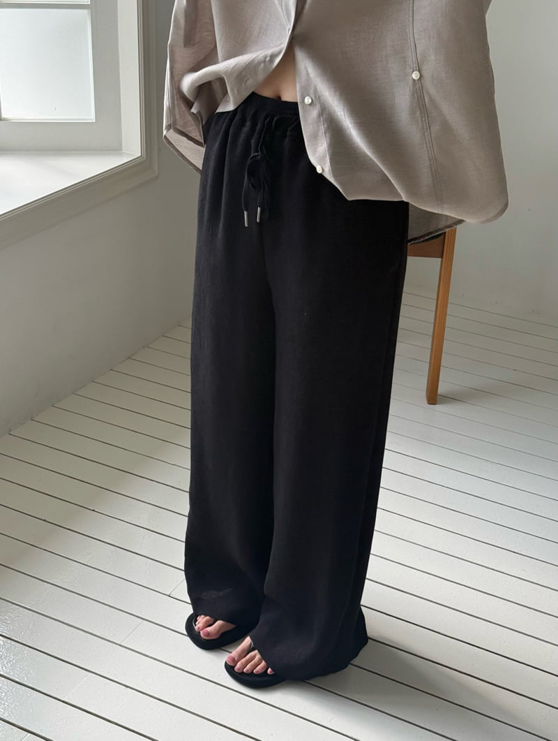 Amygrace - Korean Women Fashion - #womensfashion - Pleated Banding Pants - 9