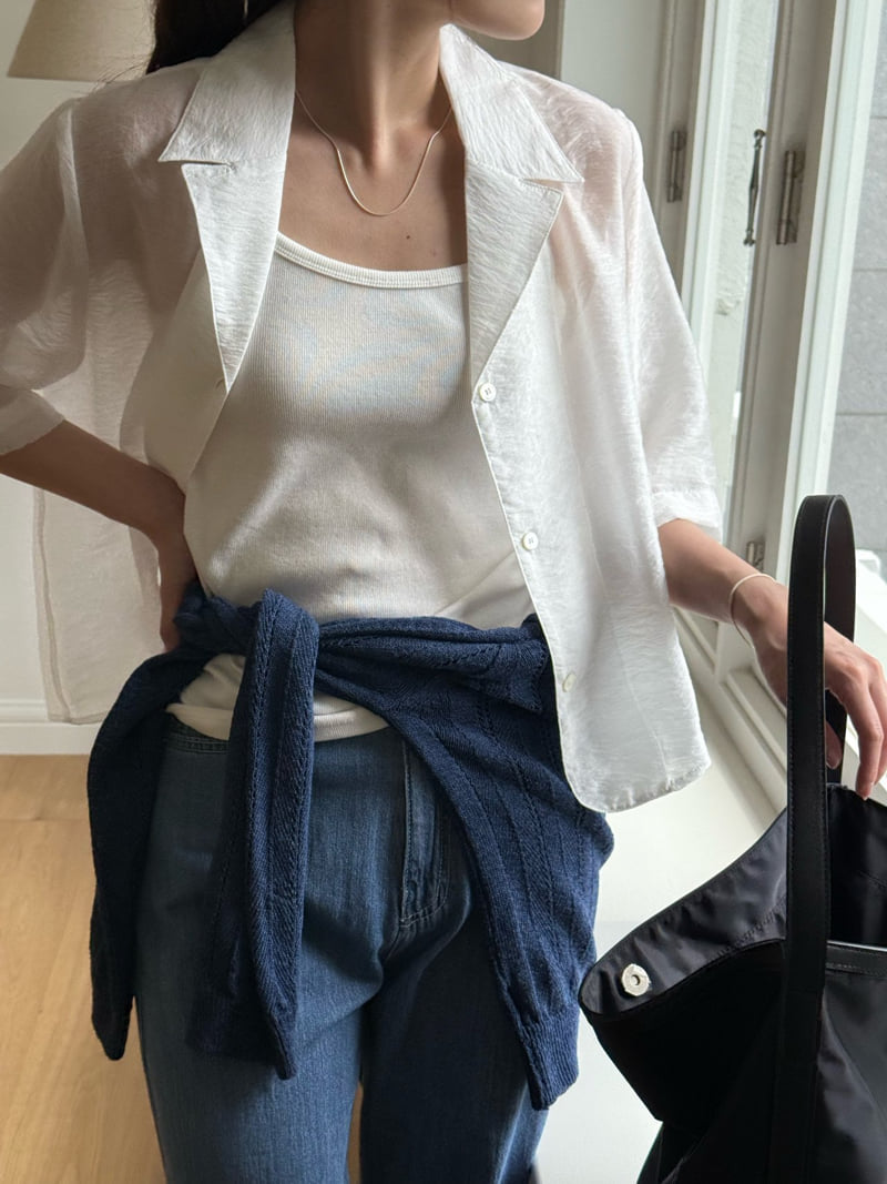 Amygrace - Korean Women Fashion - #womensfashion - Rosemary Tailored Collar Blouse - 11