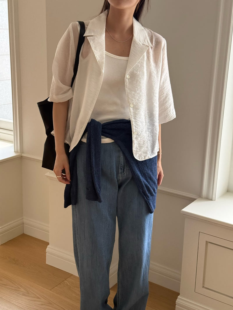 Amygrace - Korean Women Fashion - #womensfashion - Rosemary Tailored Collar Blouse - 9