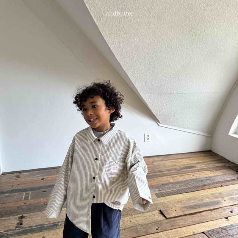 Andbutter - Korean Children Fashion - #Kfashion4kids - Love Line Shirt - 3