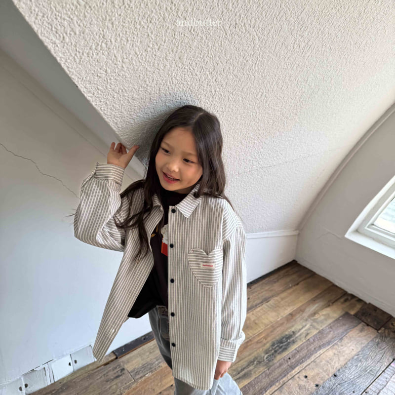 Andbutter - Korean Children Fashion - #childofig - Love Line Shirt - 8