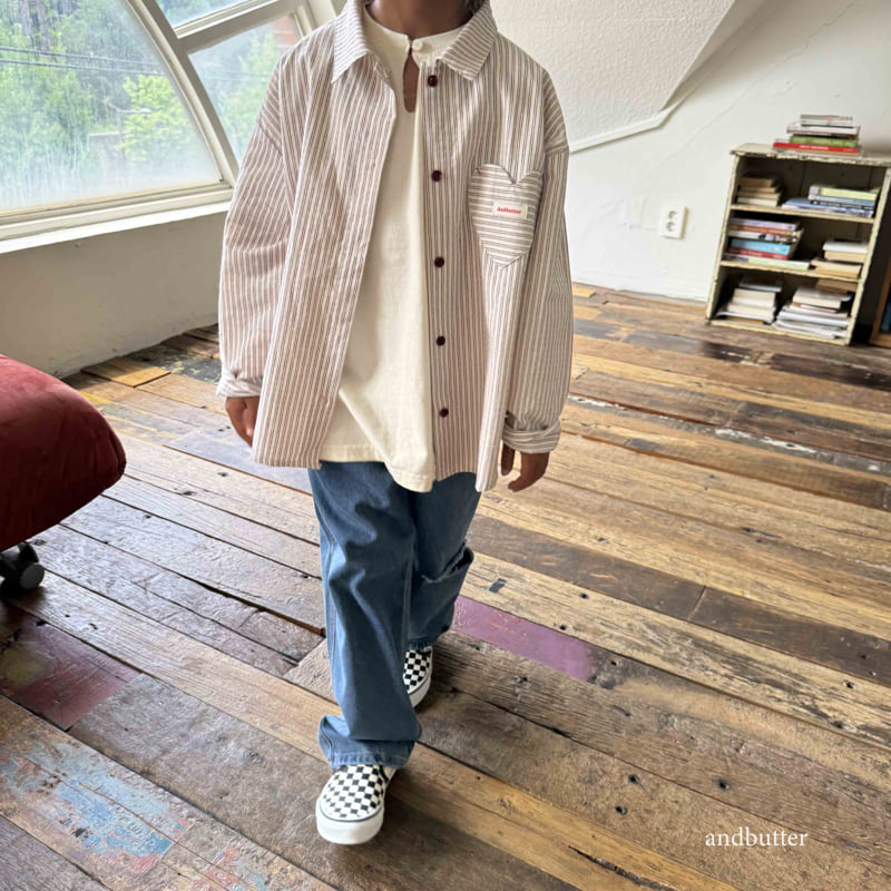 Andbutter - Korean Children Fashion - #childofig - Love Line Shirt - 9