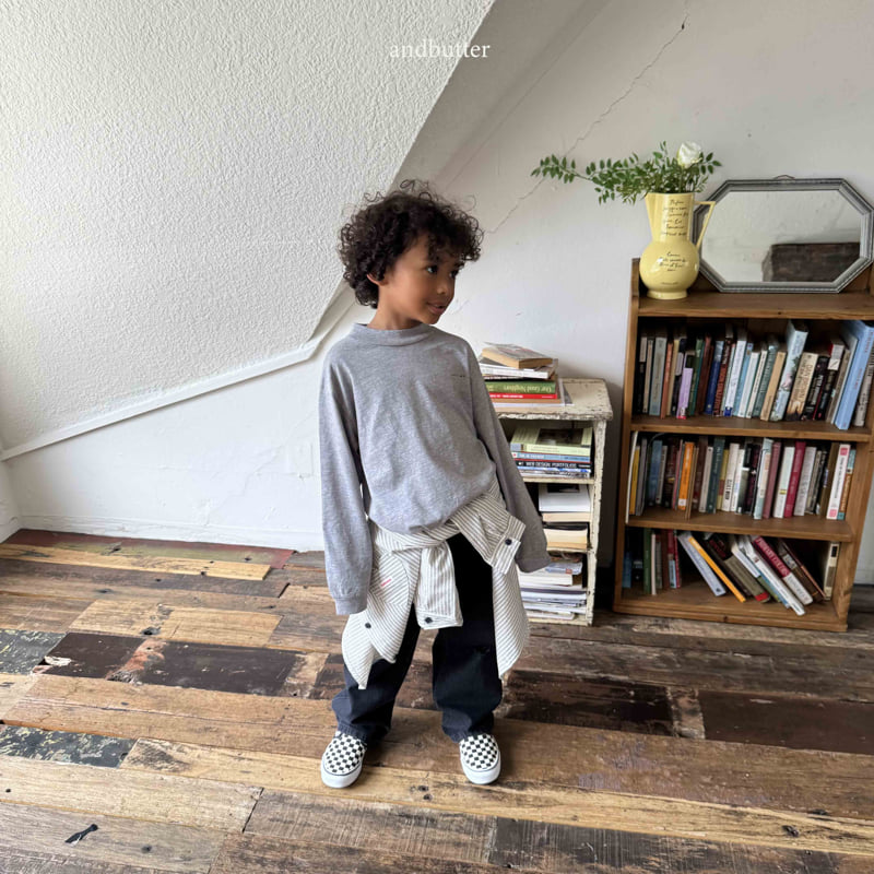 Andbutter - Korean Children Fashion - #childofig - About Half-neck Tee - 5