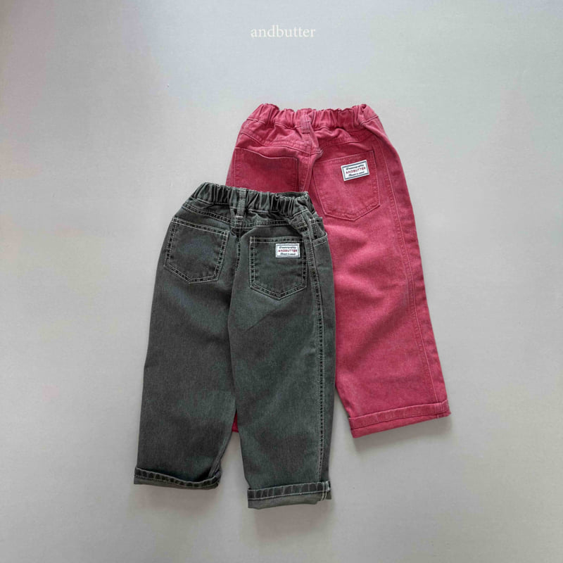 Andbutter - Korean Children Fashion - #childofig - Pigment Classic Denim Pants