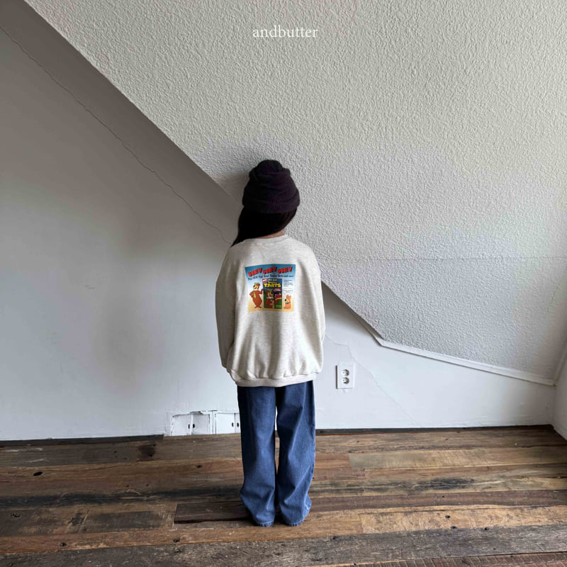 Andbutter - Korean Children Fashion - #childrensboutique - Cross X Denim Pants - 12