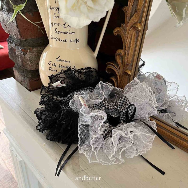 Andbutter - Korean Children Fashion - #childrensboutique - Ribbon Check Scrunchie - 11