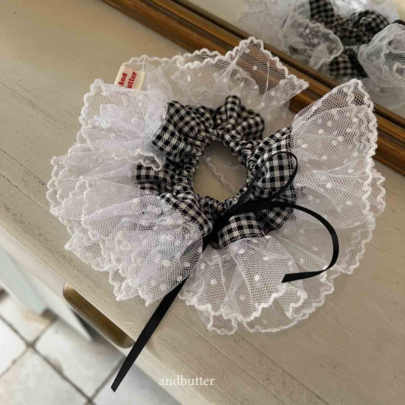 Andbutter - Korean Children Fashion - #designkidswear - Ribbon Check Scrunchie - 12