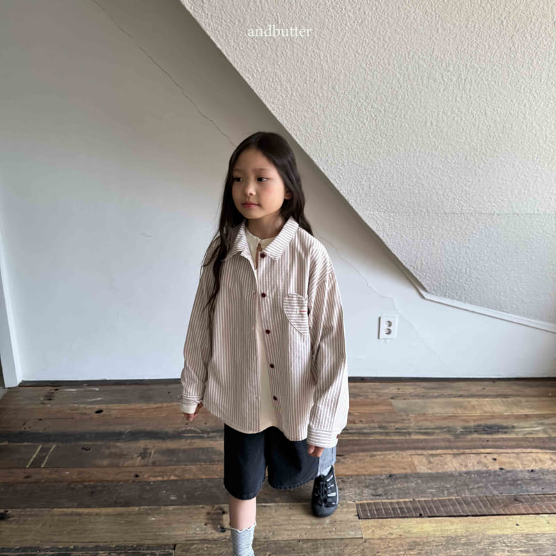 Andbutter - Korean Children Fashion - #discoveringself - Love Line Shirt - 12