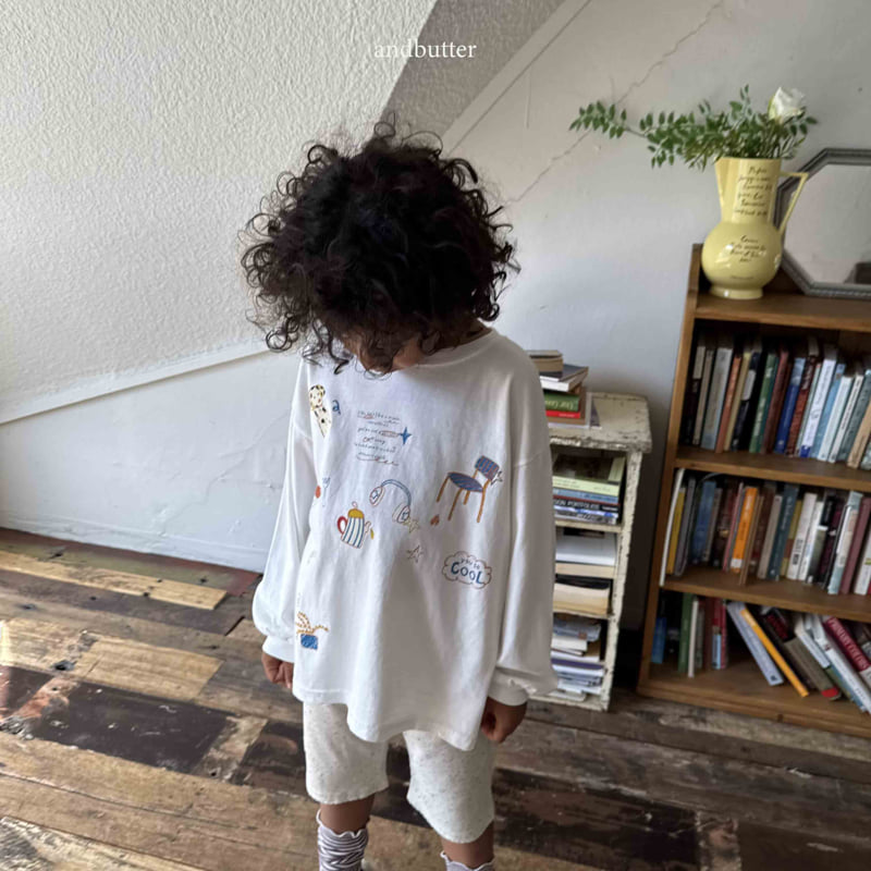 Andbutter - Korean Children Fashion - #discoveringself - Sketch Tee - 8