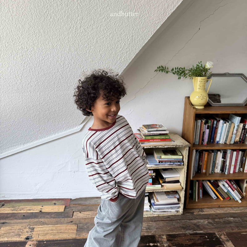 Andbutter - Korean Children Fashion - #discoveringself - Next Stripe Tee - 3