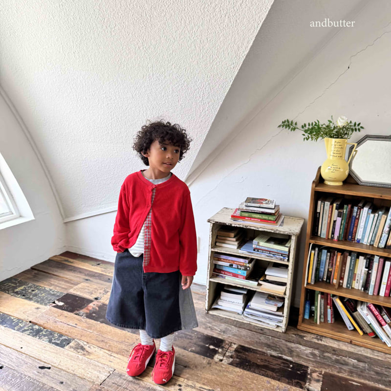 Andbutter - Korean Children Fashion - #discoveringself - Posy Check Cardigan - 12