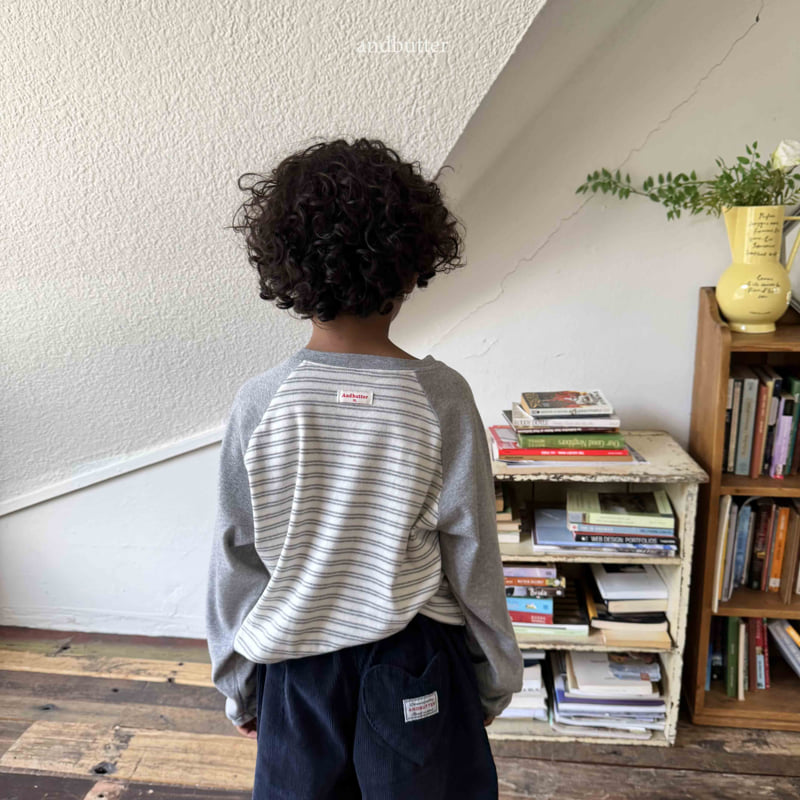 Andbutter - Korean Children Fashion - #discoveringself - Soft Mix Raglan Tee - 5