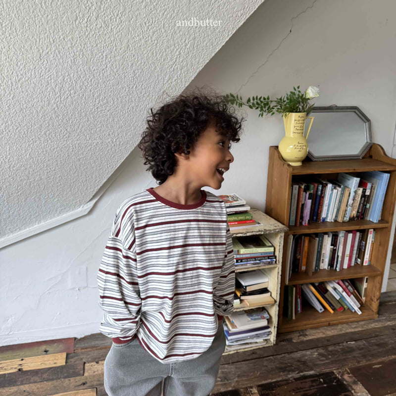 Andbutter - Korean Children Fashion - #discoveringself - Next Stripe Tee - 4