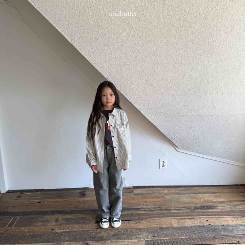 Andbutter - Korean Children Fashion - #kidsshorts - Pigment Classic Denim Pants - 6