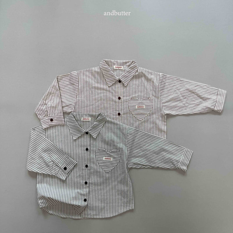 Andbutter - Korean Children Fashion - #kidsstore - Love Line Shirt