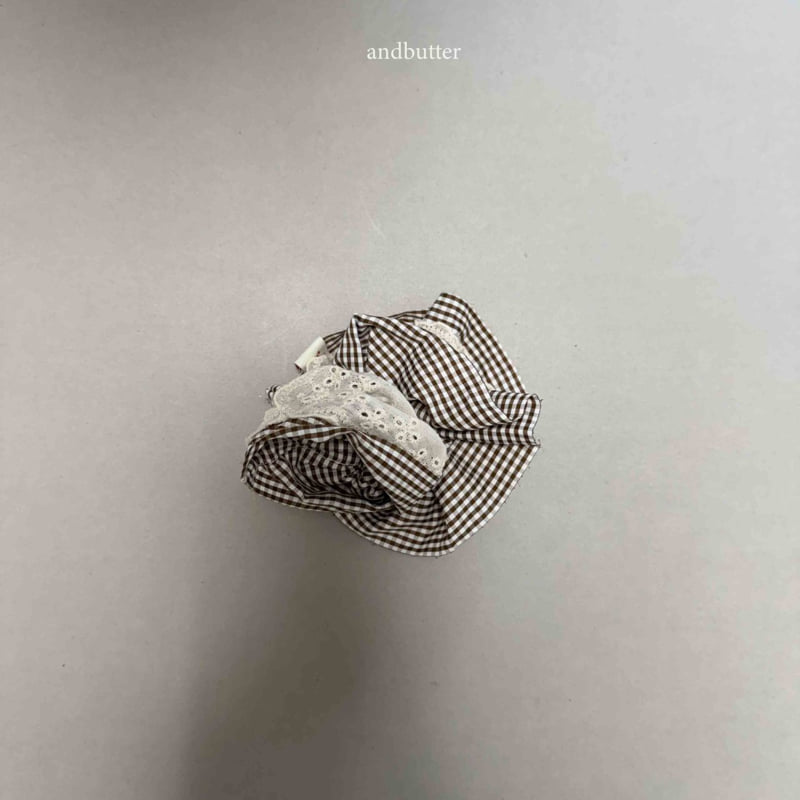 Andbutter - Korean Children Fashion - #kidsstore - Check Sand Scrunchie - 9