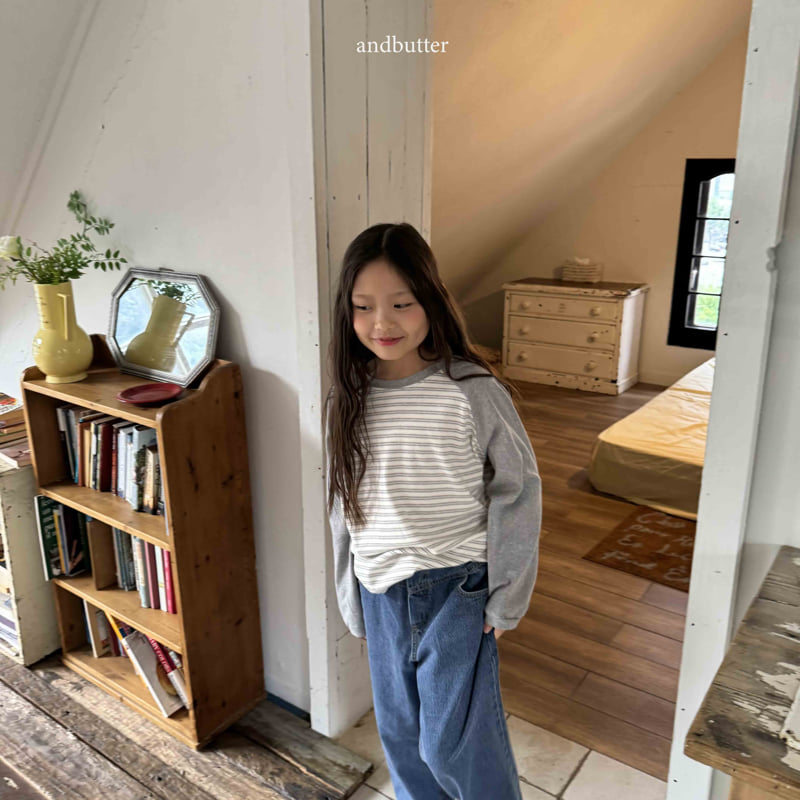 Andbutter - Korean Children Fashion - #kidsstore - Soft Mix Raglan Tee - 8