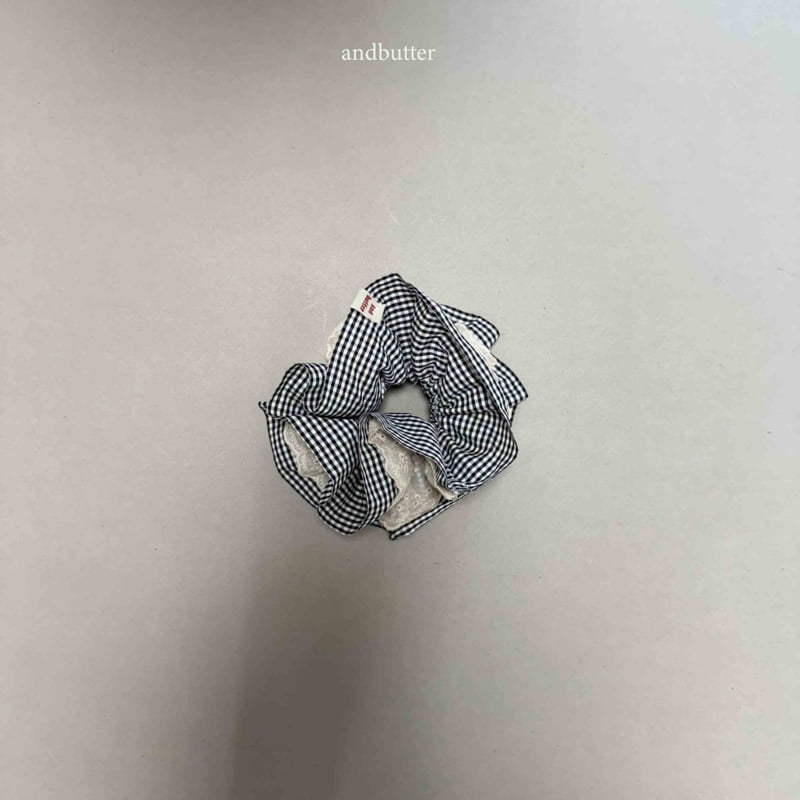 Andbutter - Korean Children Fashion - #kidzfashiontrend - Check Sand Scrunchie - 10