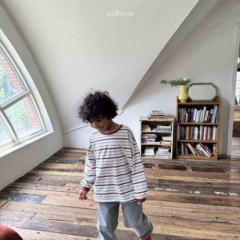 Andbutter - Korean Children Fashion - #kidzfashiontrend - Next Stripe Tee - 7