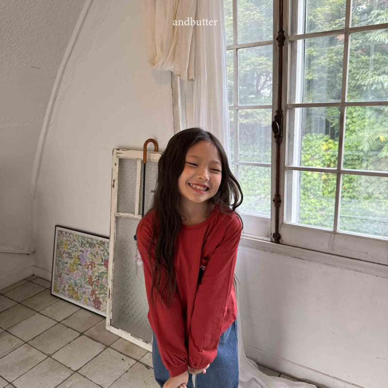 Andbutter - Korean Children Fashion - #littlefashionista - Love Foam Tee - 6