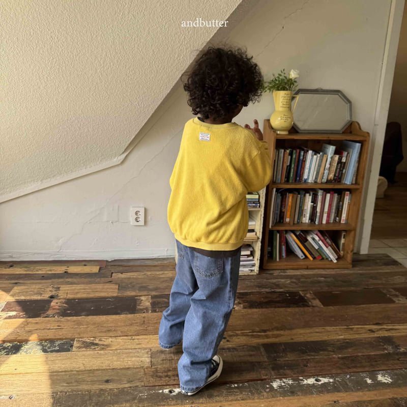 Andbutter - Korean Children Fashion - #Kfashion4kids - Cross X Denim Pants - 4