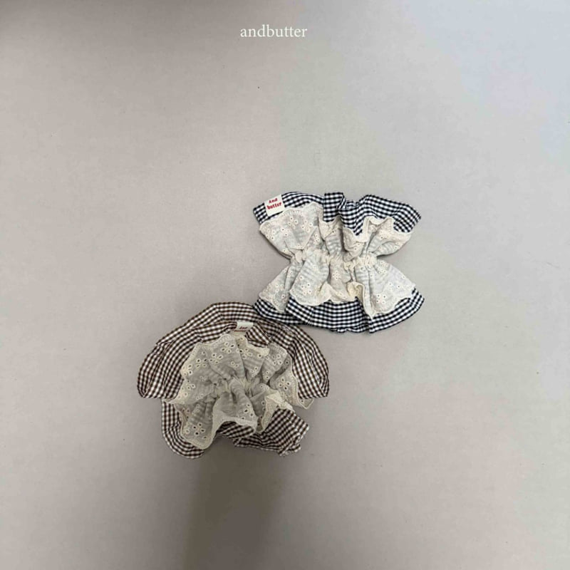 Andbutter - Korean Children Fashion - #littlefashionista - Check Sand Scrunchie - 12