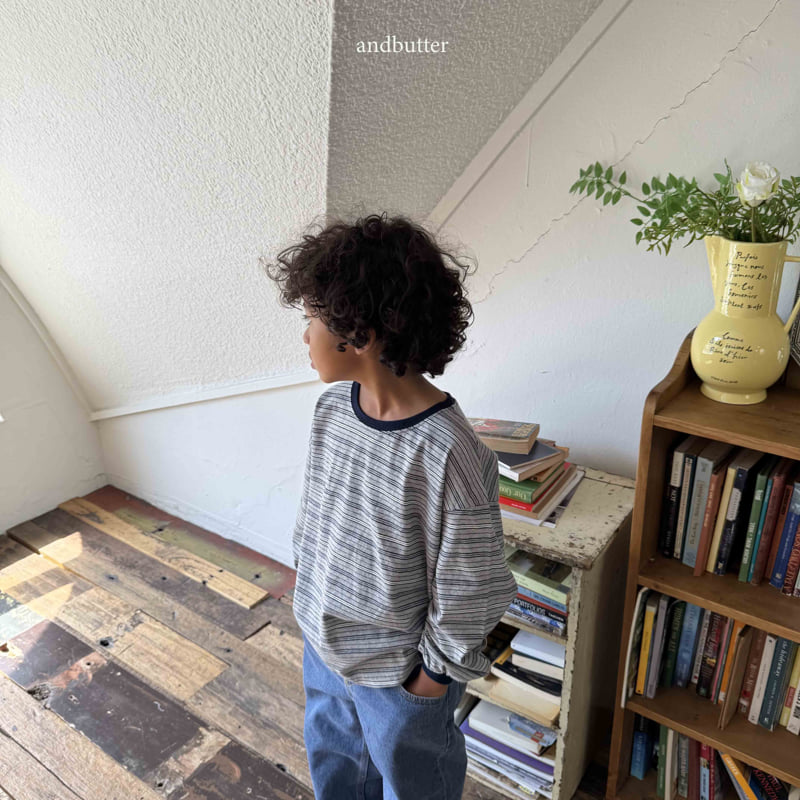 Andbutter - Korean Children Fashion - #magicofchildhood - Next Stripe Tee - 10