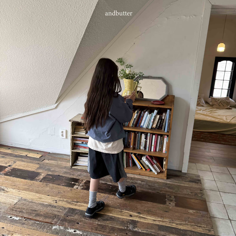 Andbutter - Korean Children Fashion - #prettylittlegirls - Dark Mix Denim Pants - 6